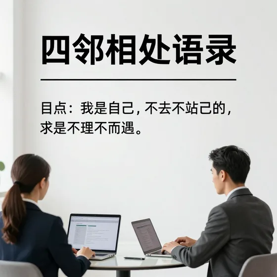 四邻相处语录